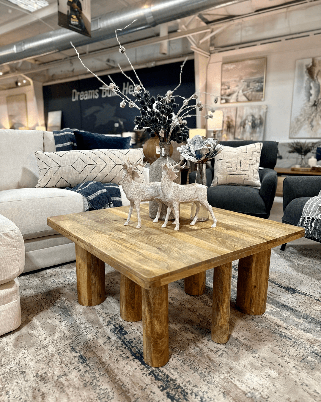 wood coffee table