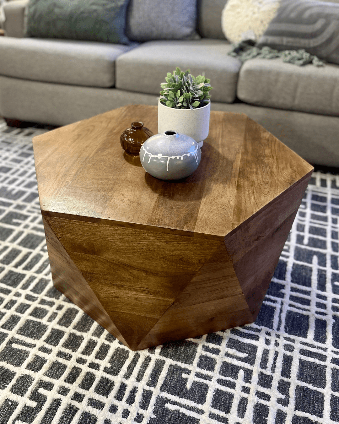 hexagon coffee table 