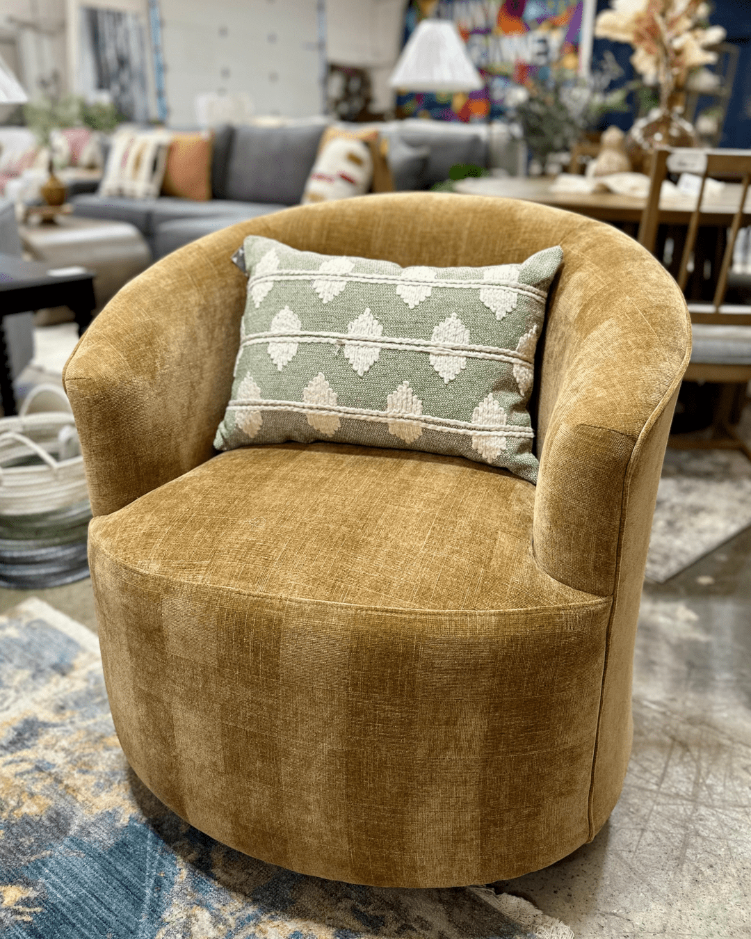 Tan Swivel Glider