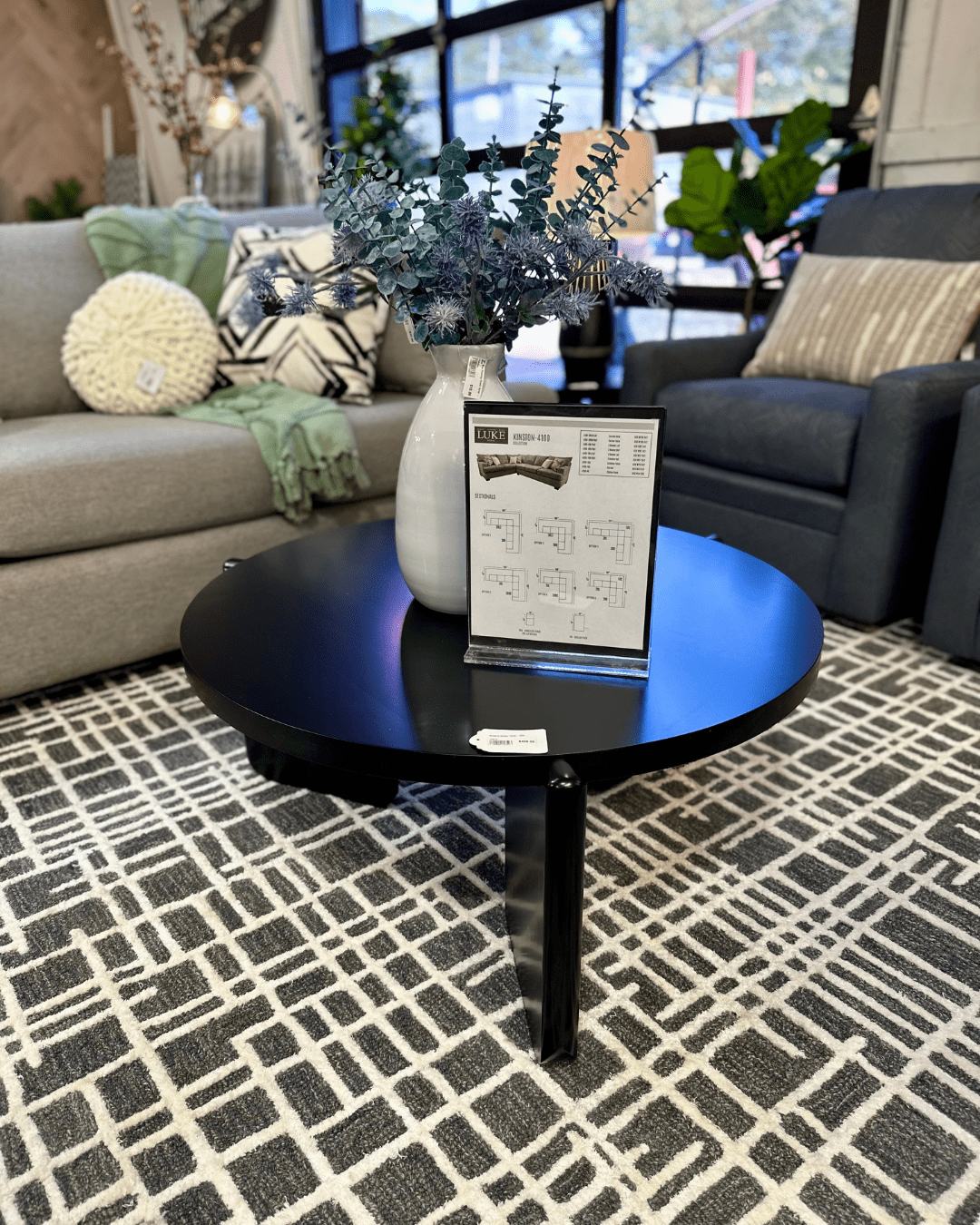 Black coffee table 